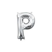 13in Air-Filled Silver Letter Balloon (P)